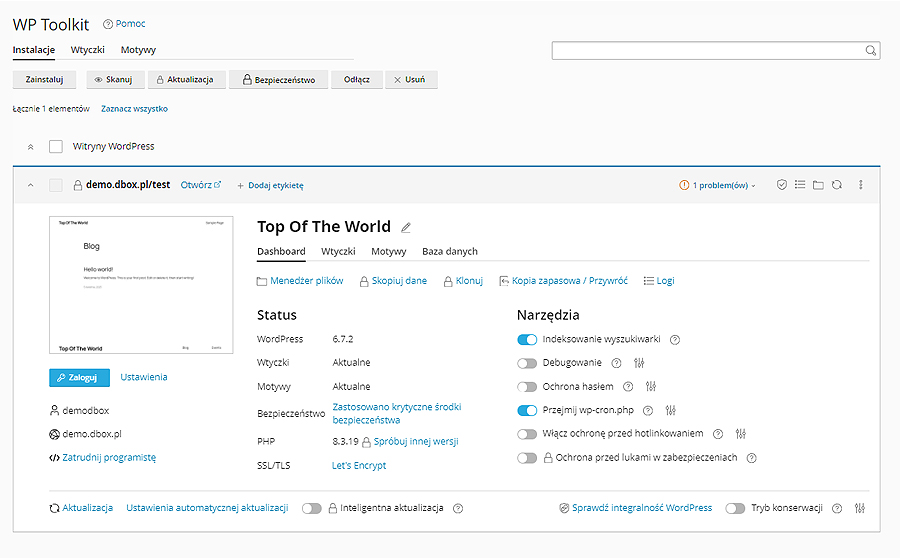 Instalator Wordpressa