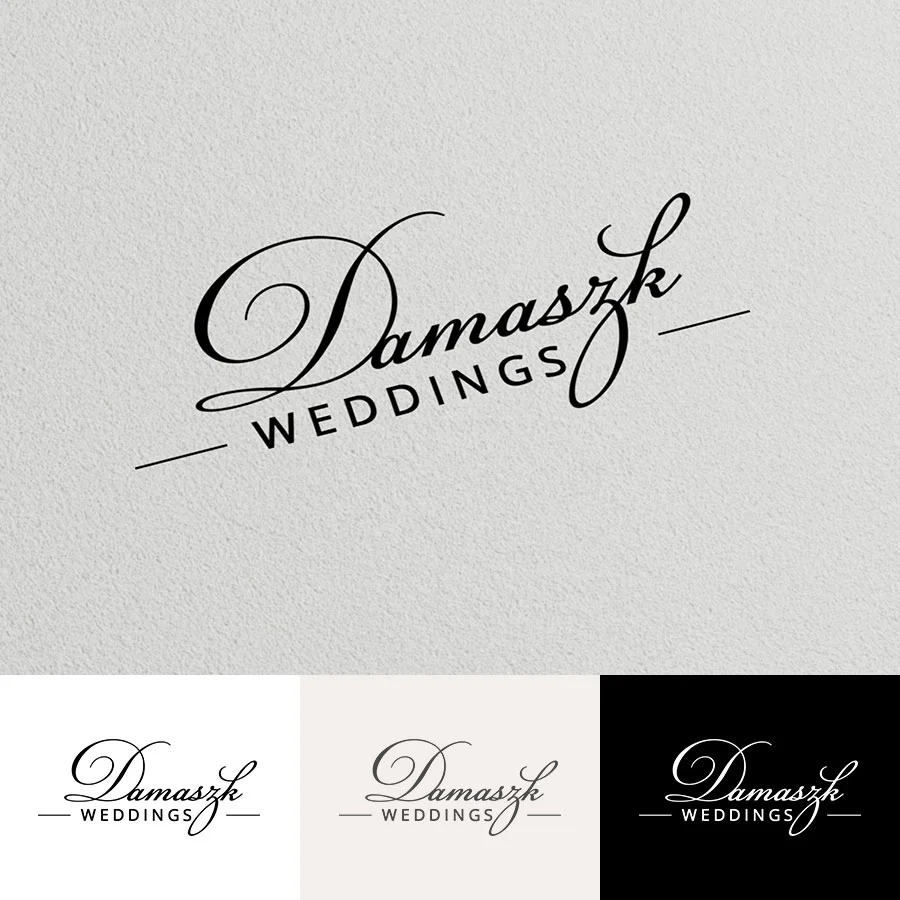 Projekt logo dla firmy organizującej przyjęcia weselne.