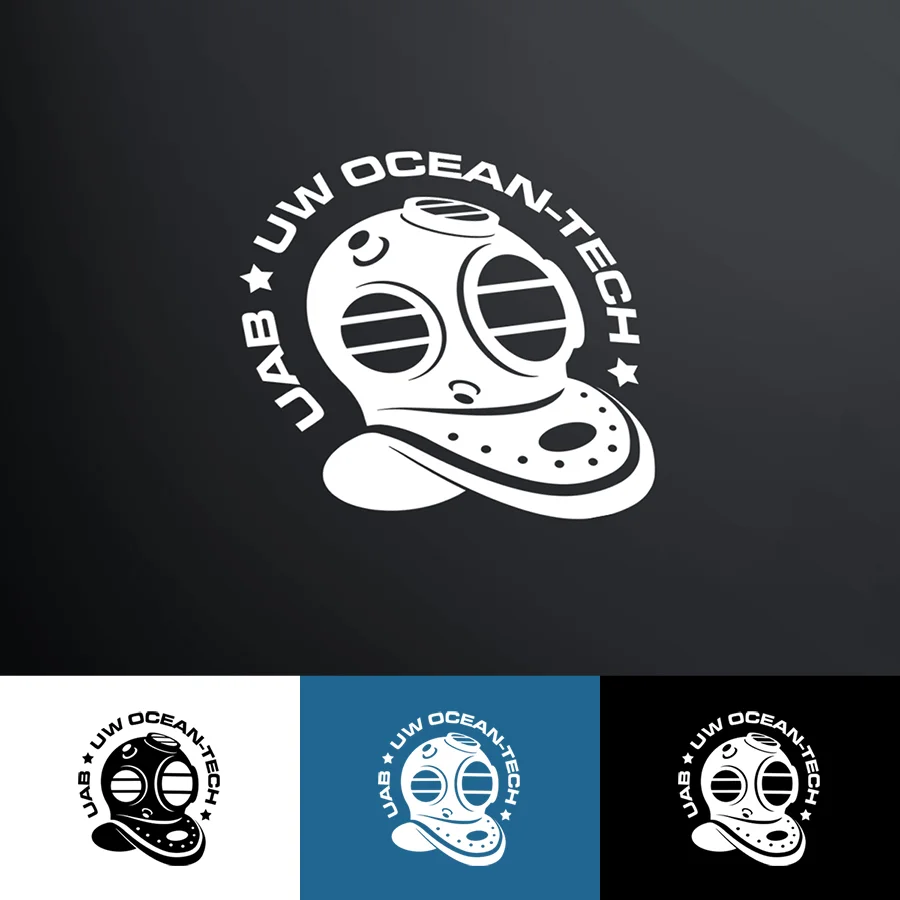 Projekt logo dla firmy z branży morskiej/nurkowej.