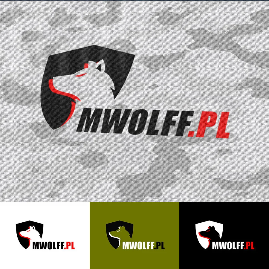 Projekt logo dla sklepu z militariami.