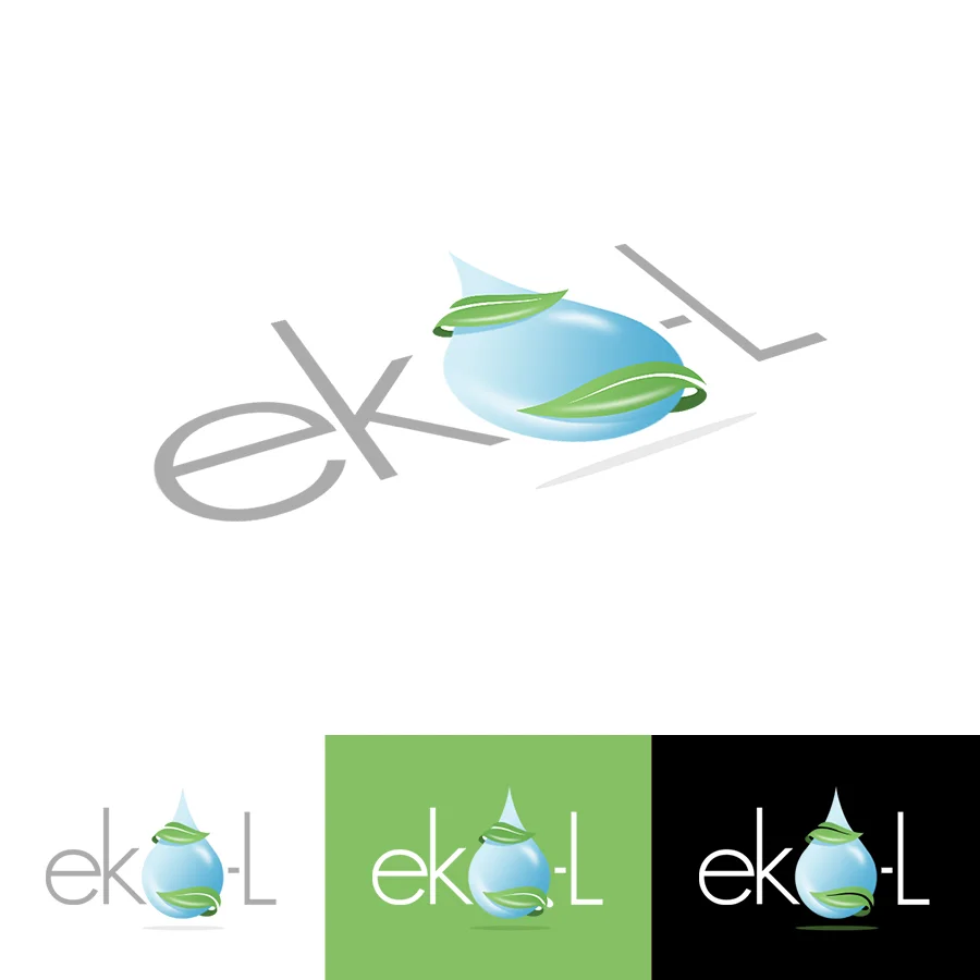 Projekt logo dla firmy z branży ekologicznej.