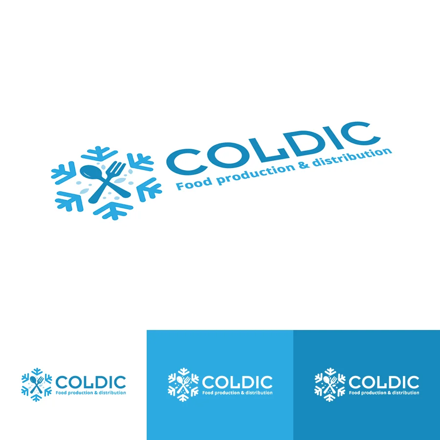 Projekt logo dla firmy z branży przetwórstwa i mrożonek.