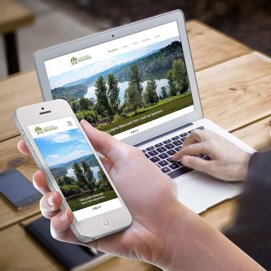 Projekt i wdrożenie responsywnej strony WWW firmy z branży turystycznej.