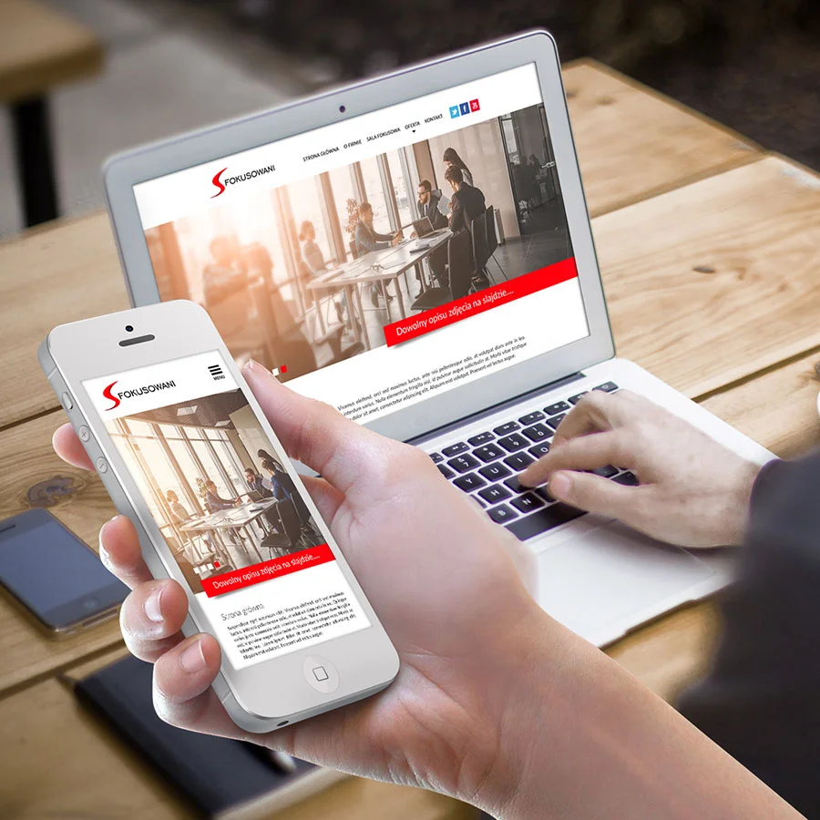 Projekt i wdrożenie strony WWW firmy z branży szkoleniowej.