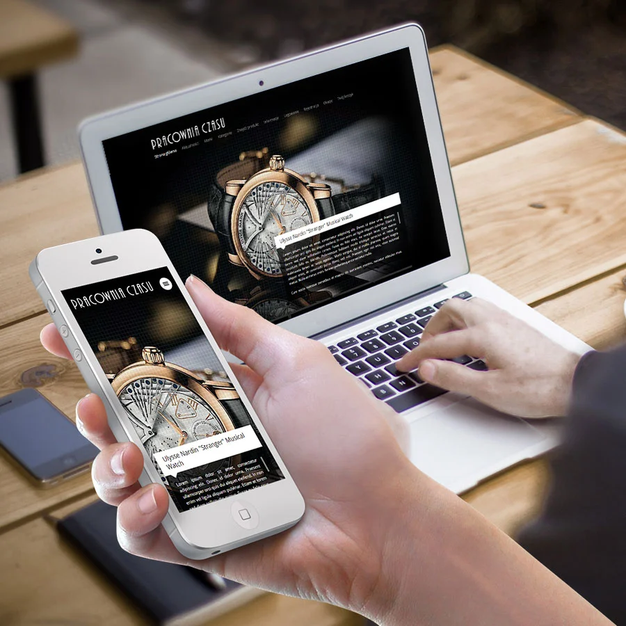 Projekt i wdrożenie sklepu internetowego z zegarkami.