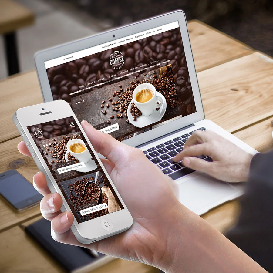 Projekt i wdrożenie sklepu internetowego z kawą i herbatą.