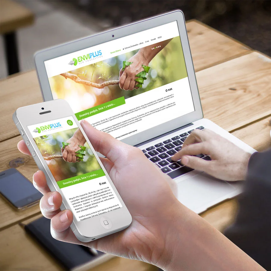 Projekt i wdrożenie strony internetowej firmy doradczej.