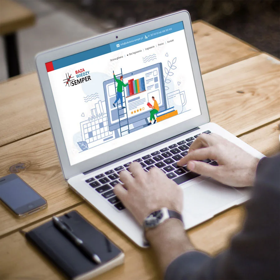 Projekt i wdrożenie bazy wiedzy dla firmy szkoleniowej.