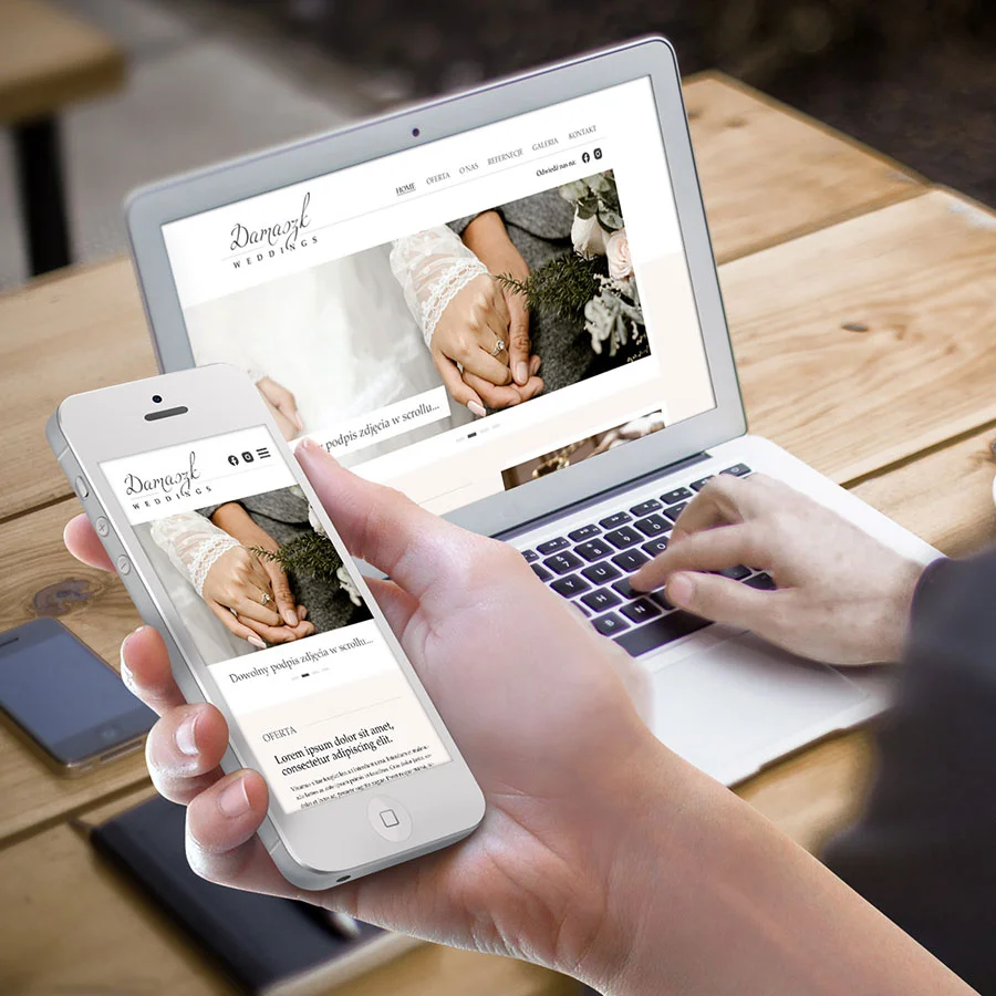Projekt i wdrożenie strony WWW firmy organizującej wesela.