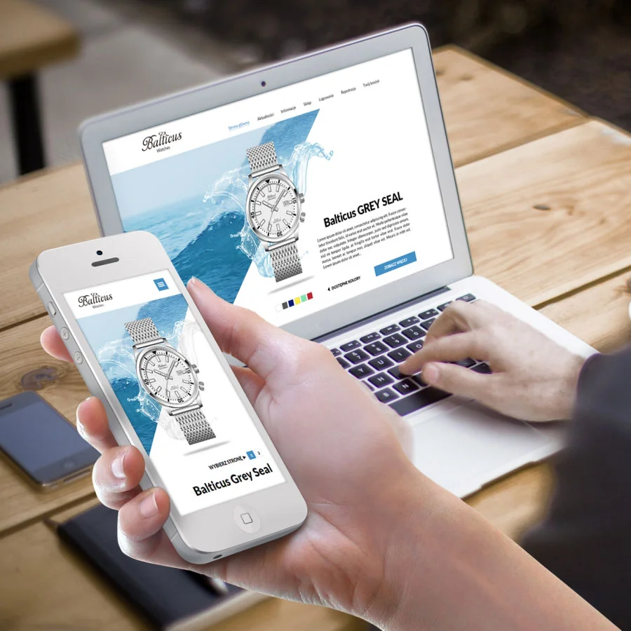 Projekt i wdrożenie sklepu internetowego z zegarkami.